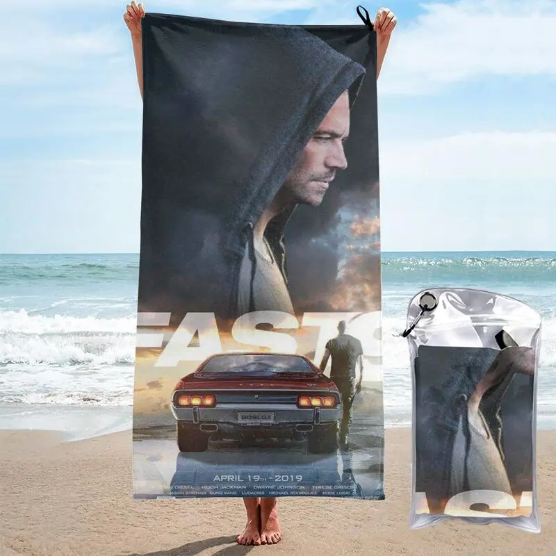 Fast & Furious Quick Dry Towel Large Portable Non-linting Superfine fiber