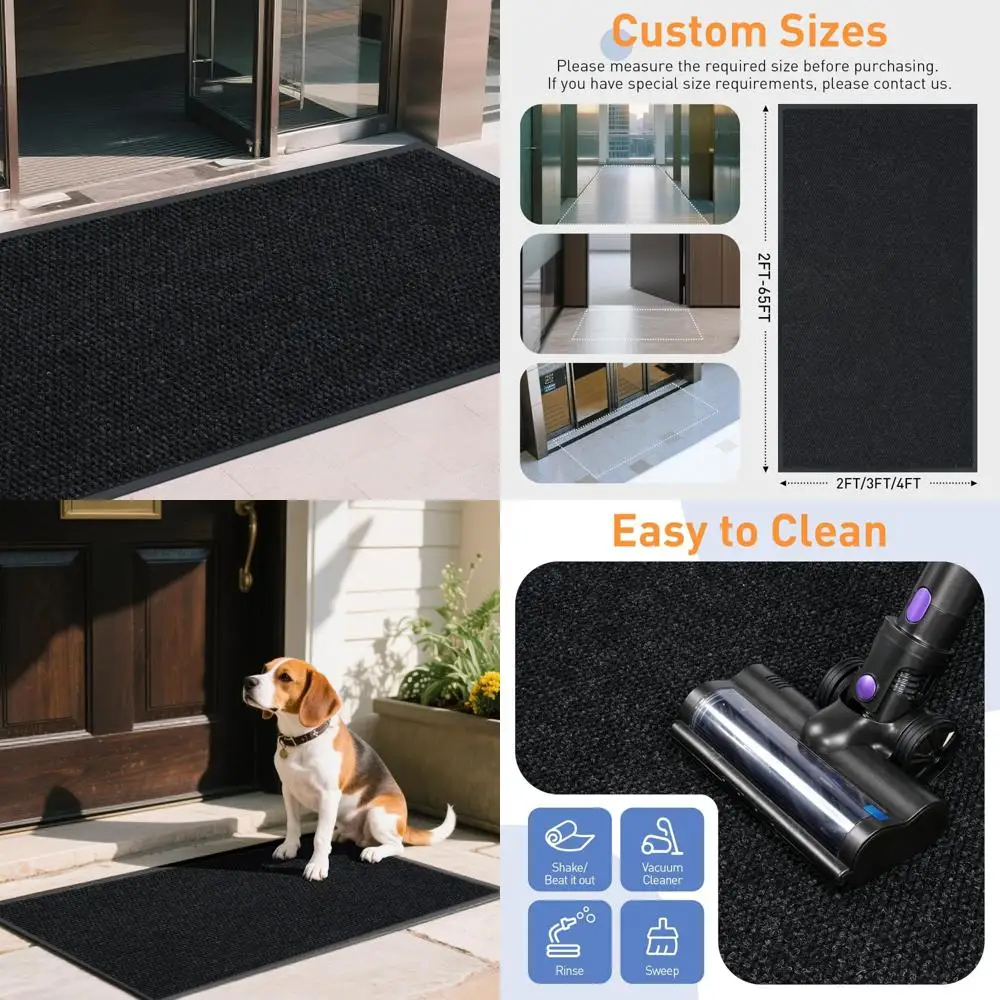 

Customizable 2ft x 14ft Non-Slip Indoor Outdoor Entrance Mat, Commercial Grade Easy Clean Door Mat, Low Profile, Suitable for Va