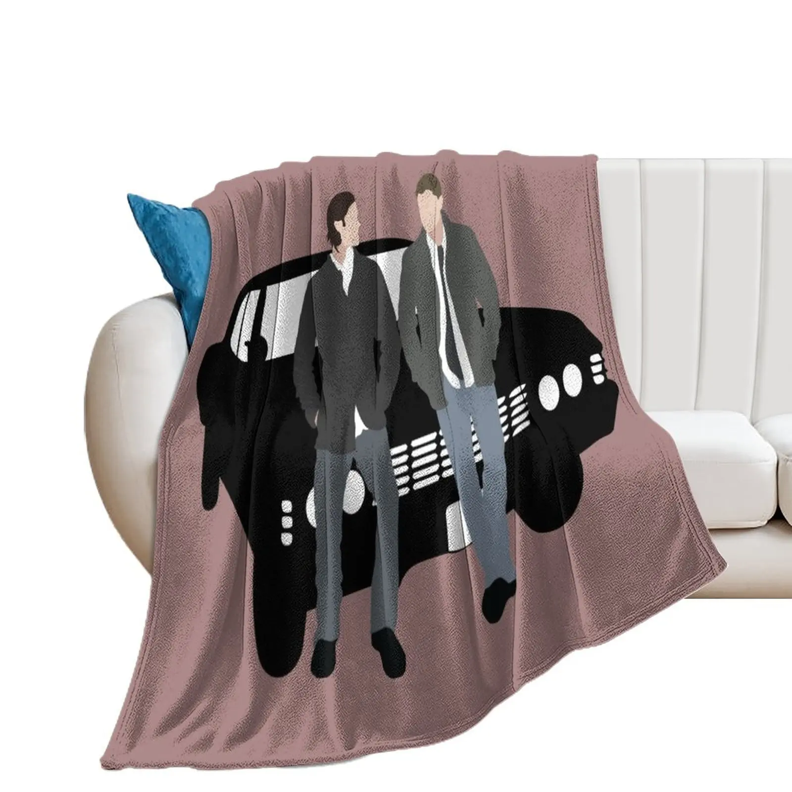 Supernatural - Sam & Dean Winchester Throw Blanket Winter beds Cute Thermal Picnic Blankets