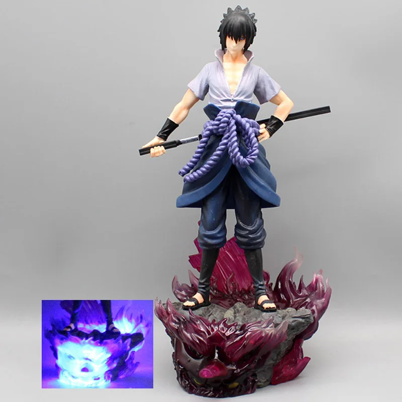 

35CM Shippuden Figure Sasuke Naruto Figurine GK Uchiha Sasuke Action Figure Anime PVC Model Toys Collectible Doll for Kids Gifts