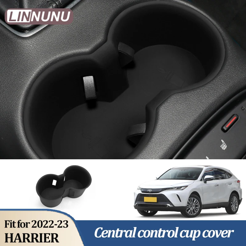 

Linnunu Fit for Harrier 2022-2023 Accesorios Para Auto Central Control Water Cup Cover Dustproof Anti-Slip Shock-Absorbing Cover Car Interior Decoration Modified Central Control Water Coaster