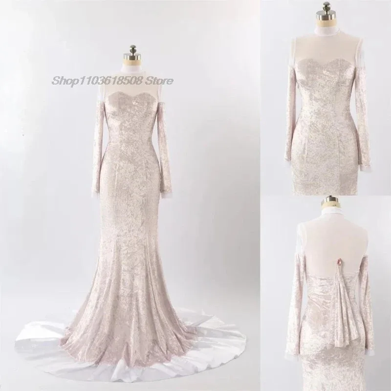 DY20 مخصص الغريبة المرحلة ميزي تأثيري فستان سهرة طويل زي شعر مستعار الدعامة مرحلة الأداء الملابس R7 النساء يتوهم حفلة عيد الميلاد