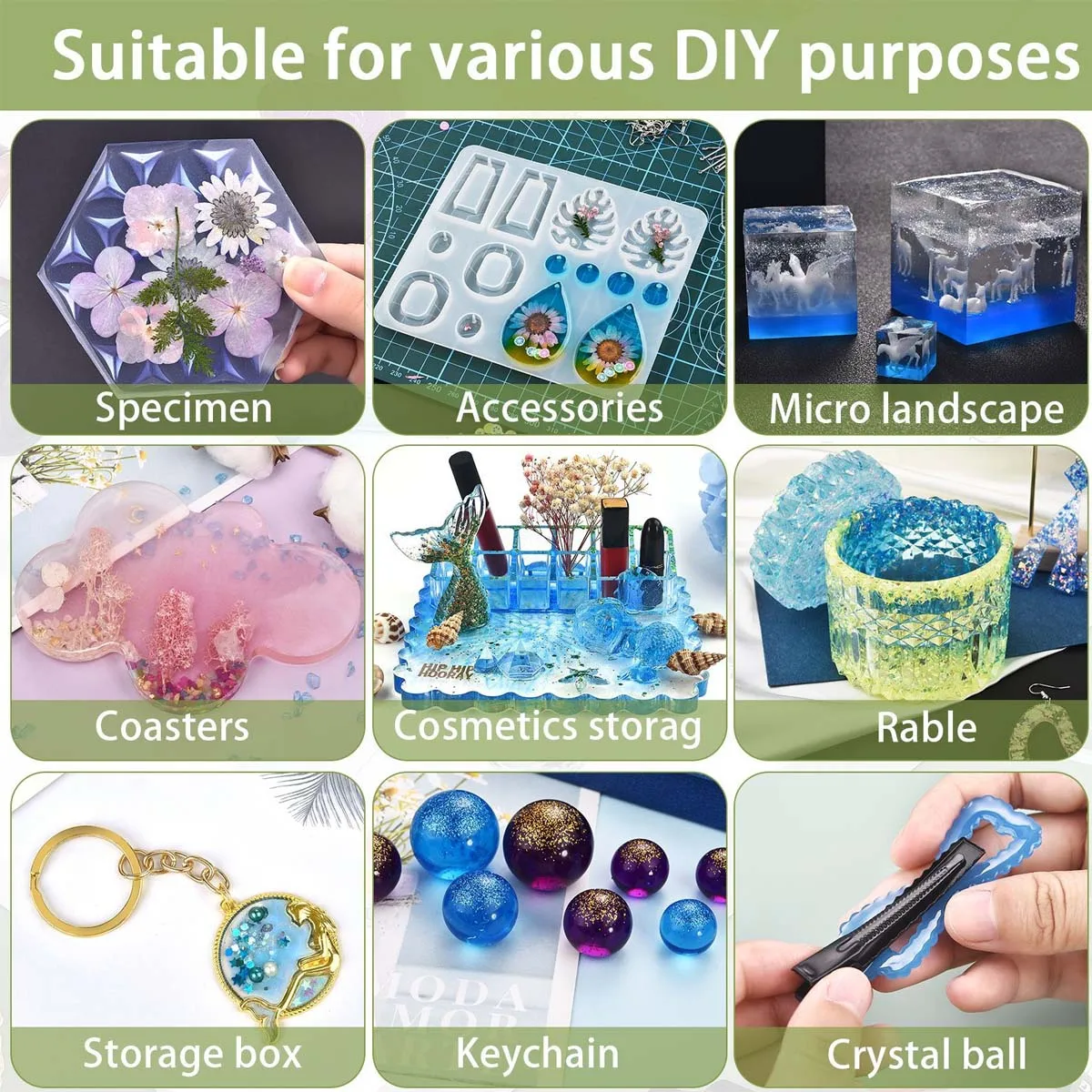5ml/Bottle Epoxy Resin Pigment Liquid Colorant Dye Universal Epoxy Resin Pigment For UV AB Glue DIY Resin Art Jewelry Making view 3