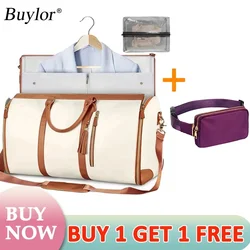 Buylor 2 Stuks Tassen Opvouwbare Pak Tas Grote Capaciteit Reisbagage Tas Met Schoenentas Waterdichte Vrouwen Handtas Outdoor Fitness Tas