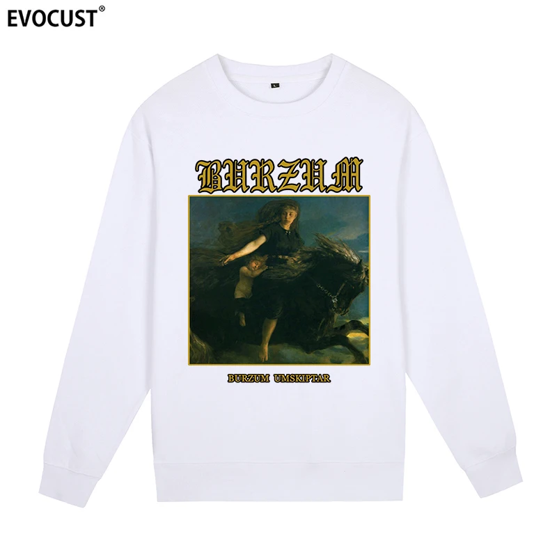 Burzum Black Sweatshirts Hoodies men women Skate unisex Combed Cotton