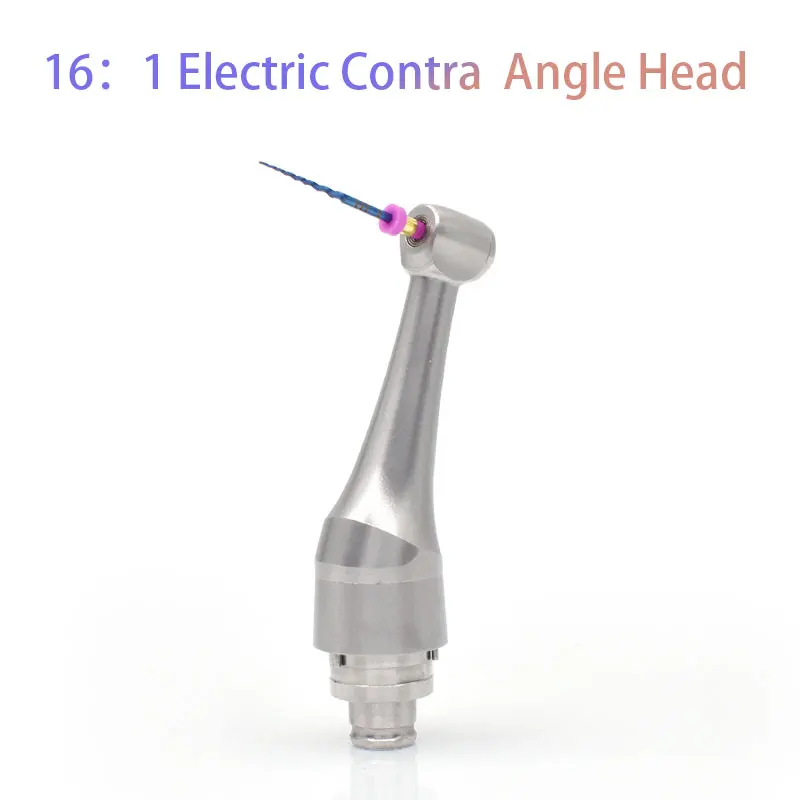 Dental Endodontic 16:1 Reduction Contra Angle Handpiece Head Push Button for Electric Endo Motor Dentistry Treatment Tool