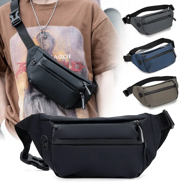 Newest Men Waterproof Belt Bag Fashion Chest Pack Male Waterproof Waist Bag Outdoor Sports Fanny Pack Men's Travel Shoulder Bags