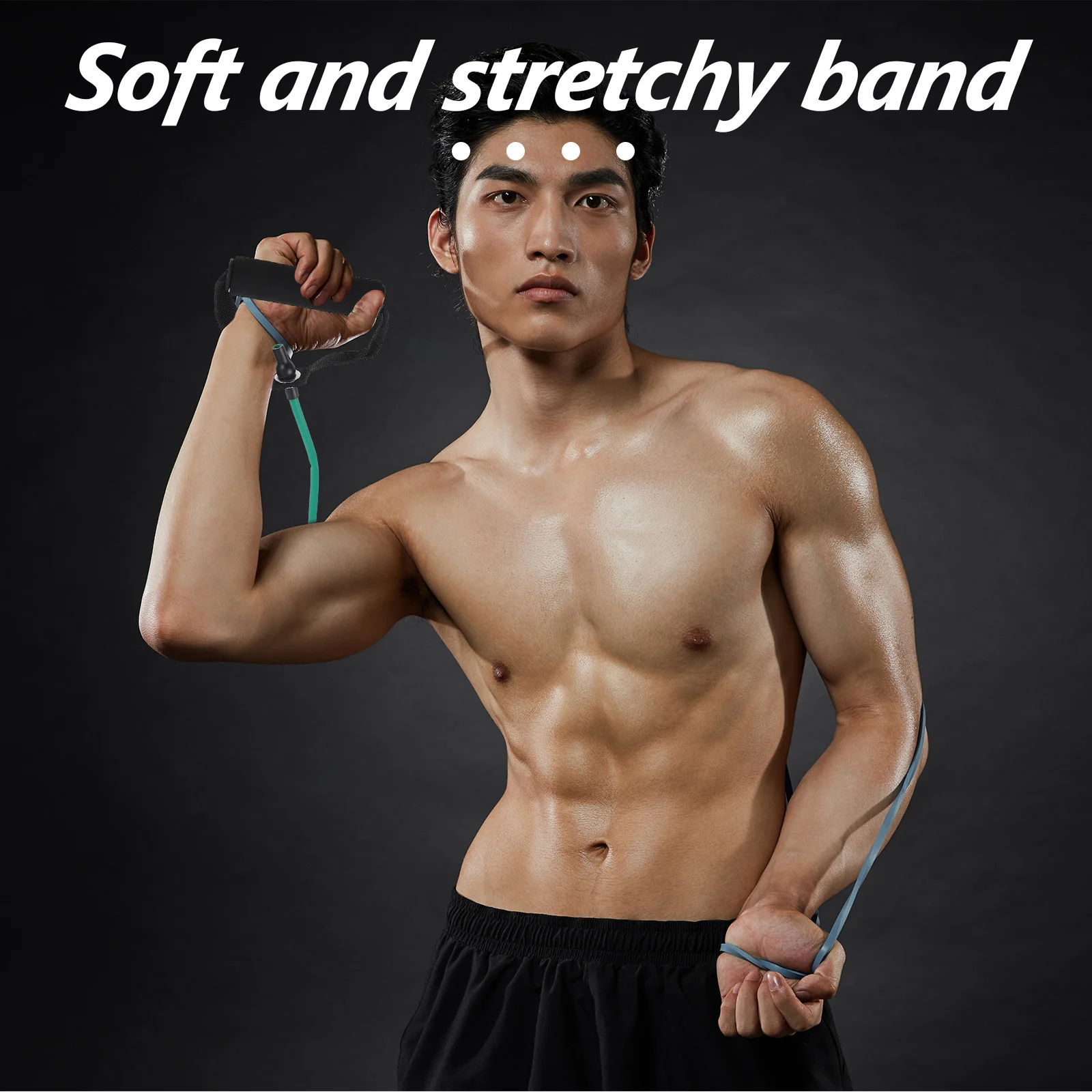 

2pcs Outdoor Yoga Elastic Fitness Pull Rope Resistance Bands 5X9 Blue 6X10 Red Stretch Band For Workout Warm-Ups Strength