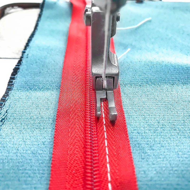 Computerized Flatbed Sewing Machine 0.1 Zipper Foot Narrow High-Low Pressure Foot for Zipper And Pocket Stitching