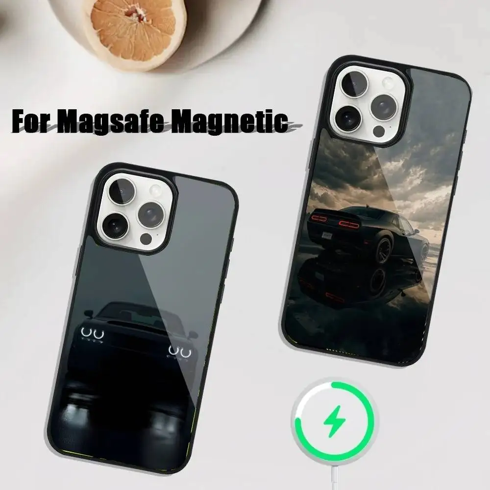 

Car Dodge challenge S-SRT Phone Case For iPhone 17,16,15,14,13,12,11,Pro,Max,Plus,Mini,SE4,E Magnetic Magsafe Wireless Charging