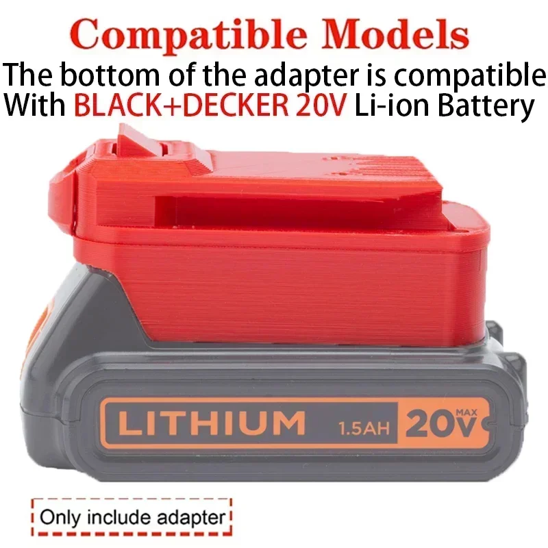 Battery Adapter/Converter for Craftsman V20 Li-Ion Tools Converts to BLACK&DECKER 20V Li-Ion Battery Adapter