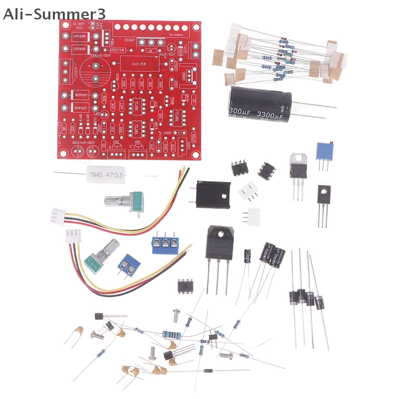 

0-30V 2mA-3A DC Regulated Power Supply DIY Kit Continuously Adjustable Current Limiting Protection Voltage Regulator Set