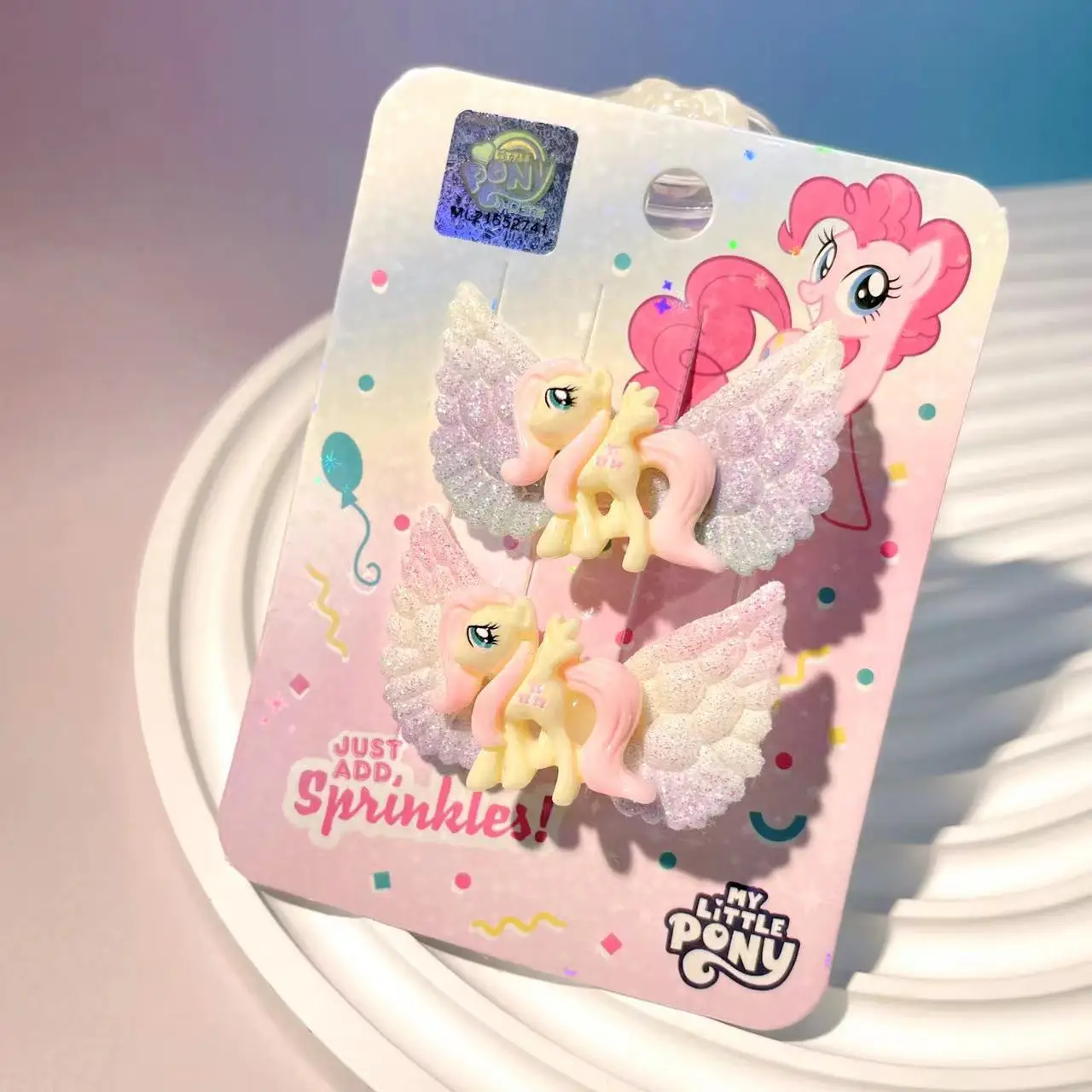 2 個マイリトルポニーヘアピン女の子新アニメユニコーンクリップ子供前髪ボビーピンファッション帽子ヘアアクセサリー子供のギフト