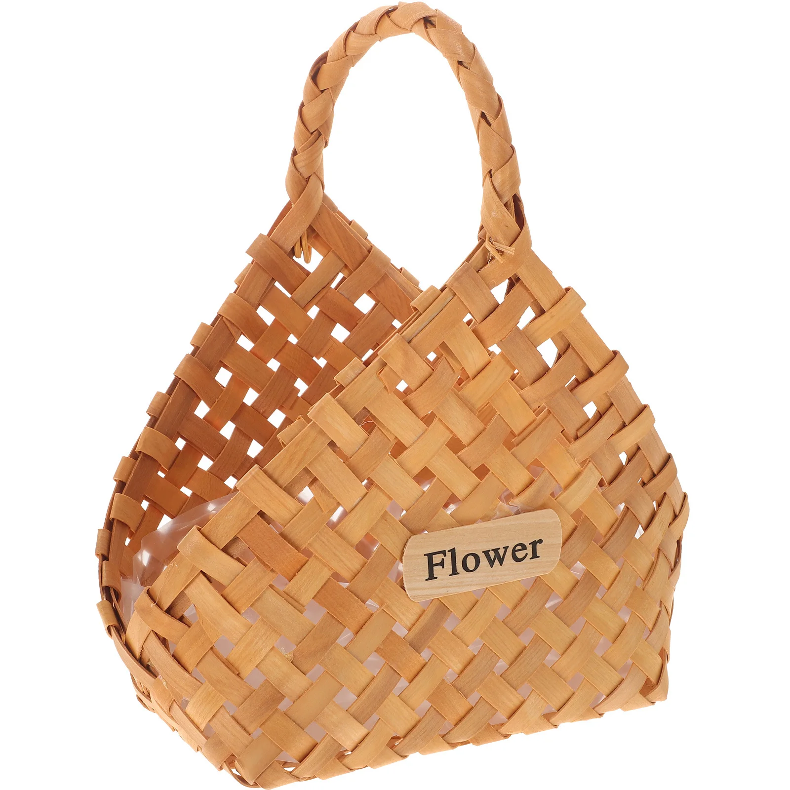 

1Pcs Handmade Portable Woven Basket Large Capacity Storage Basket with Handle for Household Storage and Sundries