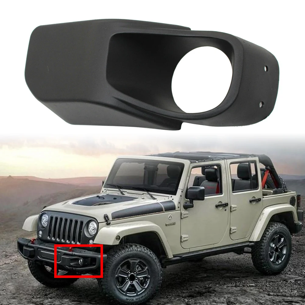 Left Side Car Front Bumpe Fog Light Lamp Bezels For Jeep Wrangler 2013 2014 2015 2016 2017 68231963AA