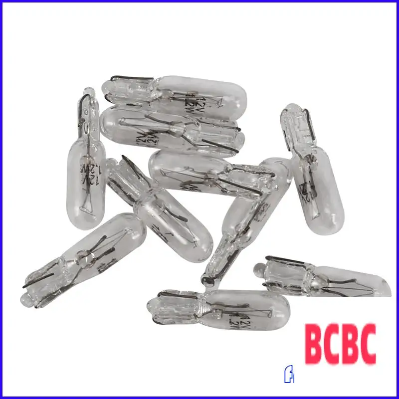 BB-100Pcs T5 لمبة هالوجين سيارة أداة لوحة مصباح السيارات إسفين لوحة القيادة مصباح 1.2 واط 12 فولت مصدر الضوء الأبيض الدافئ