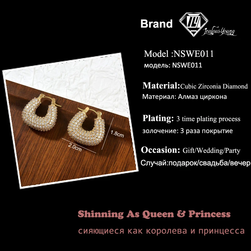 Fashion Gold Color Drop Earrings Korean Stainless Steel Earrings Geometric Punk for Women Girl Party Jewelry Aretes De Mujer