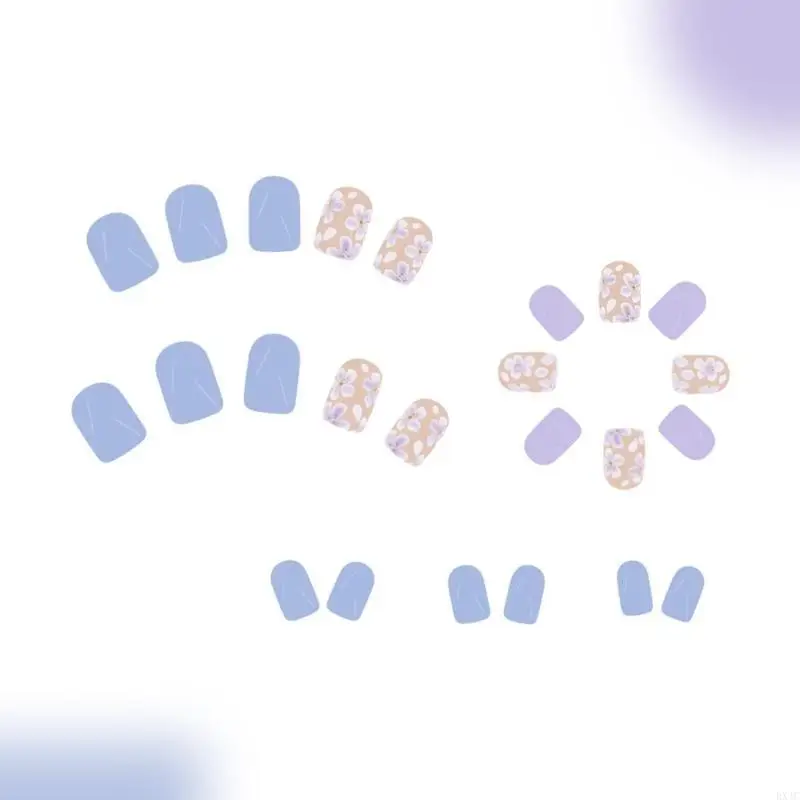 

RXJC квадратный пресс на ногтевые фальшивые клей для ногтей на ногте искусственный акриловый ногте