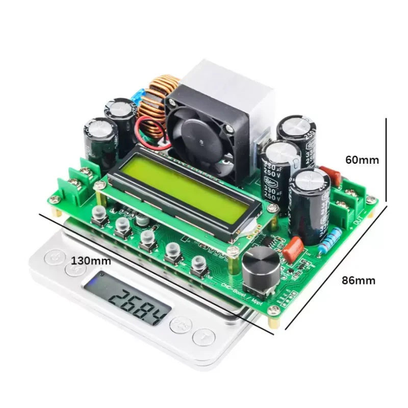 جديد الأصلي DPX800S شاشة الكريستال السائل DC-DC NC CV CC الداعم وحدة CNC دفعة 12 فولت ~ 120 فولت 0-15A قابل للتعديل الشمسية MPP شحن