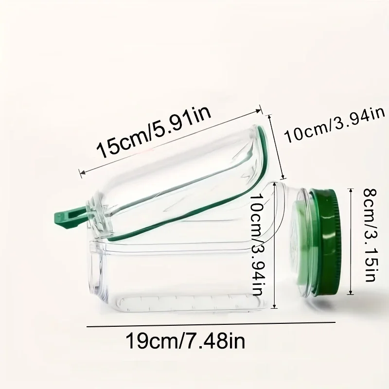 1-4 قطعة سلطة بلاستيكية جراب الجانب المفتوحة سلطة الجرار المحمولة الإفطار صندوق تخزين الفاكهة مختومة مانعة للتسرب شفافة نزهة سلطة جرة