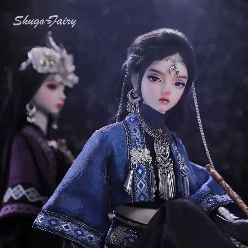 Suxi Bjd Doll 1/4 Bubo Unique Minority Miao Youth Paladin Embroidery Exquisite Collection Gift Ball Jointed Dolls Shugafairy