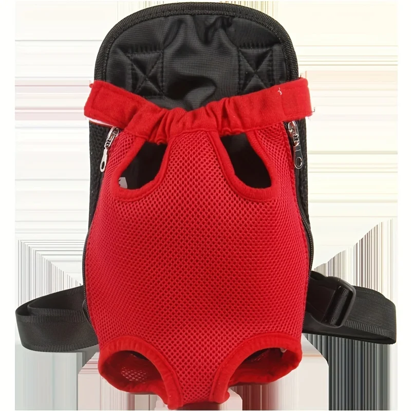 小型犬と猫用の通気性のあるバックパック - 快適なショルダーストラップとメッシュデザインで旅行が簡単