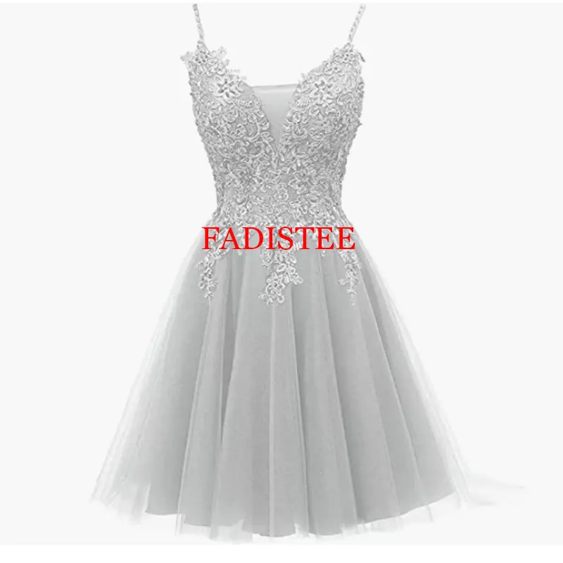 

Spaghetti Straps Beading Evening Dresses Lace Appliques Party Dresses Robe De Soirée Cocktail Dresses Vestidos Para Mujer Gala