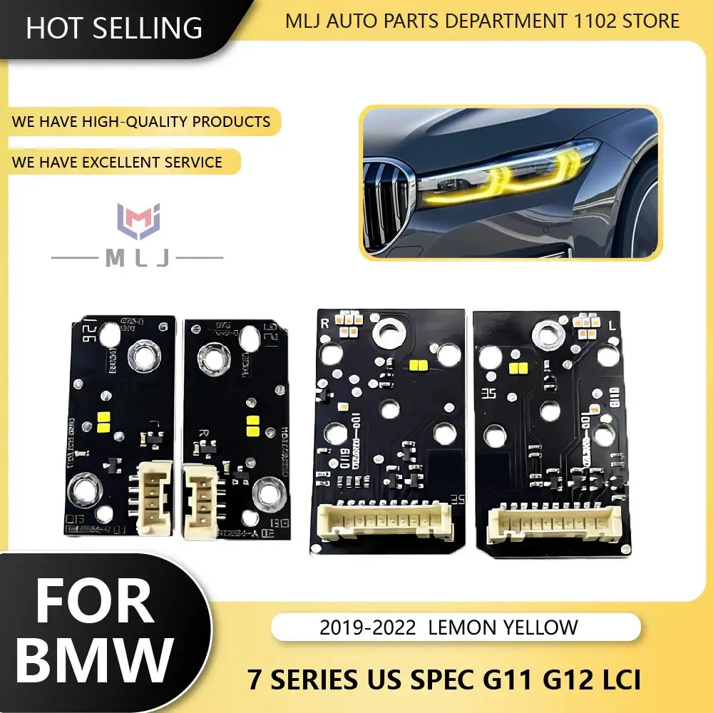 

Car Accessories For BMW 7 series G11 G12 LCI 740i M750I 2020-2022 LED Headlight Daytime Running Lights Angel Eyes Boards Chips