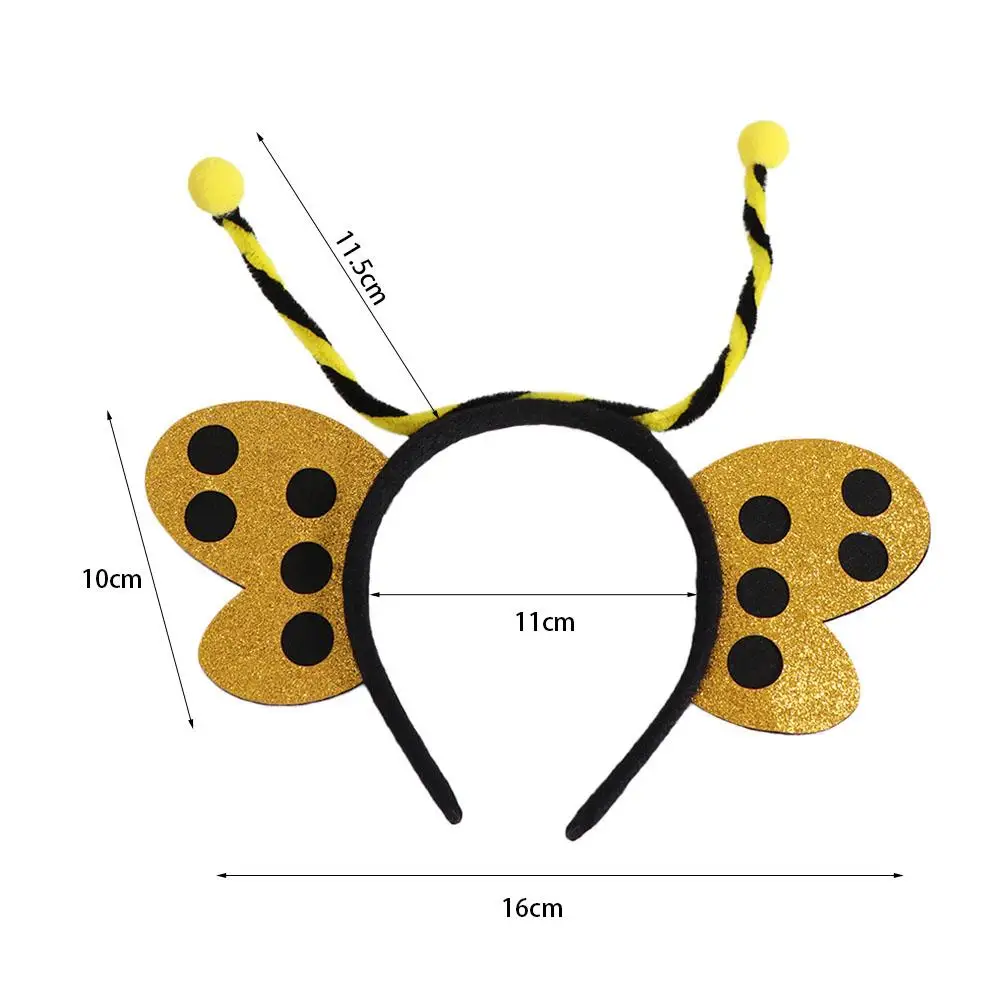 عصابة رأس نحل على الطراز الكوري ، إكسسوارات صور زخرفية ، عصابة شعر للهالوين ، غطاء رأس ، إكسسوارات شعر ، طوق شعر على شكل فراشة