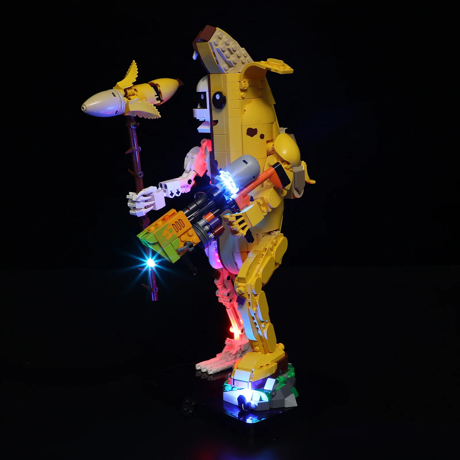 (Only LED Light No Bricks) 77072 Banana Person Peely Bone Ideas (Not Include Building Blocks Bricks Kits Sets Model)