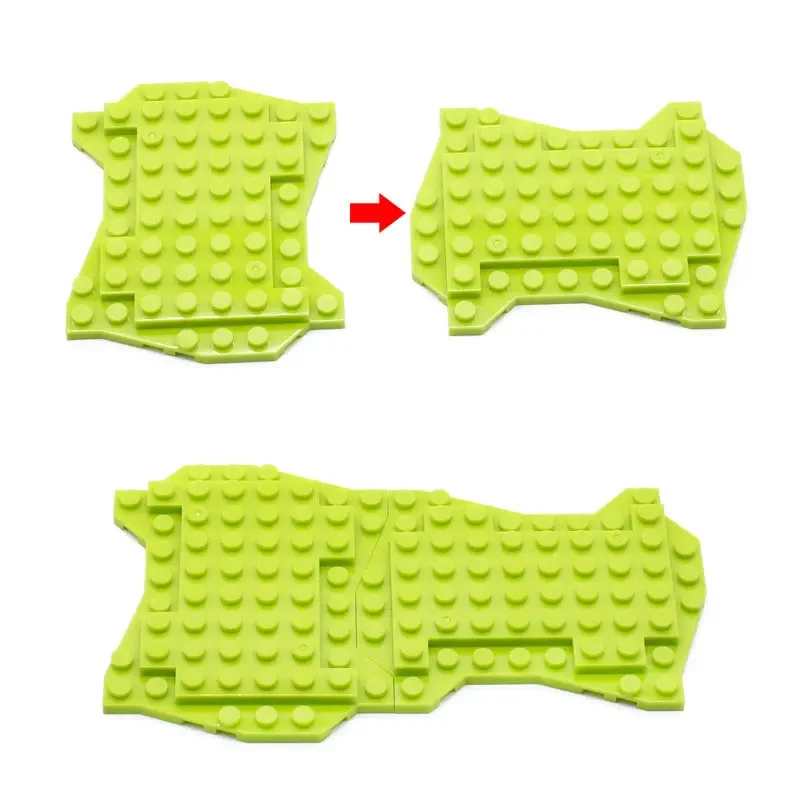 Building Block The Grass Floor Grass Green Sand Colour Splice Together Garden Scene Accessories  Compatible with Lego Part