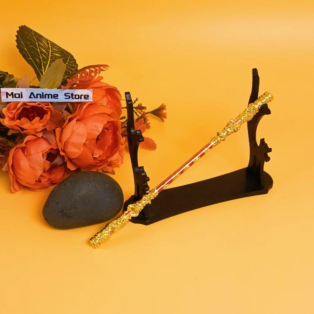 15 cm zwarte mythe Katana Sun Wukong gouden hoepel echte Japanse zwaard spel wapen fotografie rekwisieten geïnspireerd personeel legering speelgoed cadeau