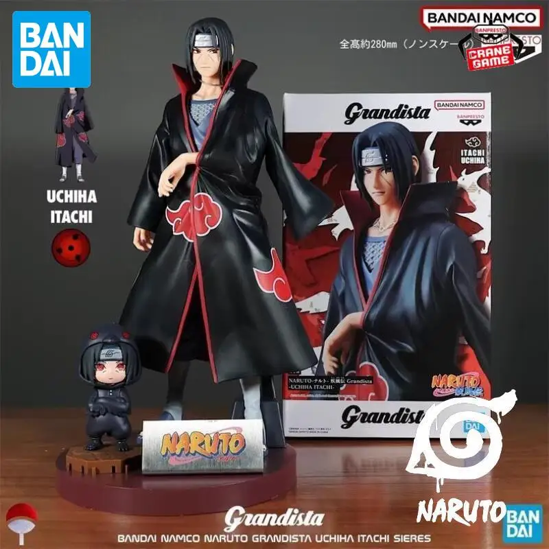 

In Stock Bandai Original Naruto Uchiha Itachi Figures Brand New Anime Action Model Cartoon Dolls Desktop Toys Pvc Festival Gifts