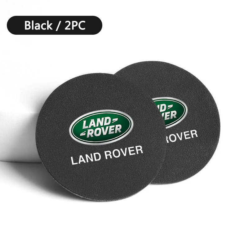 

2pcs Car Water Cup Holder Coaster Non Slip Pad Waterproof Mat For Land Rover Velar Defender Discovery Freelander SVR Accessories