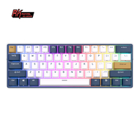 RK61 Plus ROYAL KLUDGE Tri-mode Mechanical Keyboard 2.4G Wireless Bluetooh RGB Backlit Gamer Keyboards 61 Key Mini Hot-swappable