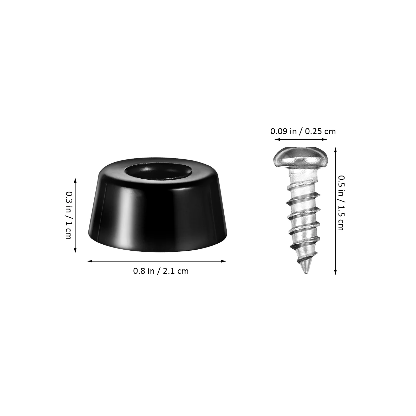 

Rubber Feet Screws Kit For Cutting Board Non Slip Shock Absorption Furniture Fastener Tools Stainless Steel Bumpers Durable