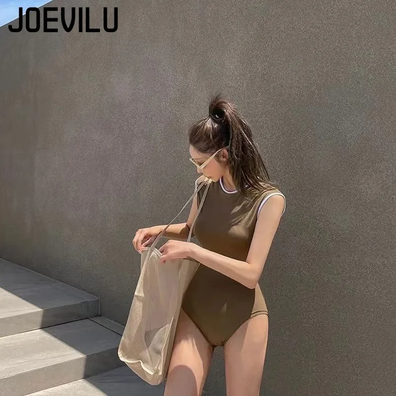 Nouveau maillot de bain conservateur femme Bikini taille haute troncs maigre Spa frais une pièce Bikini vêtements pour femmes maillots de bain