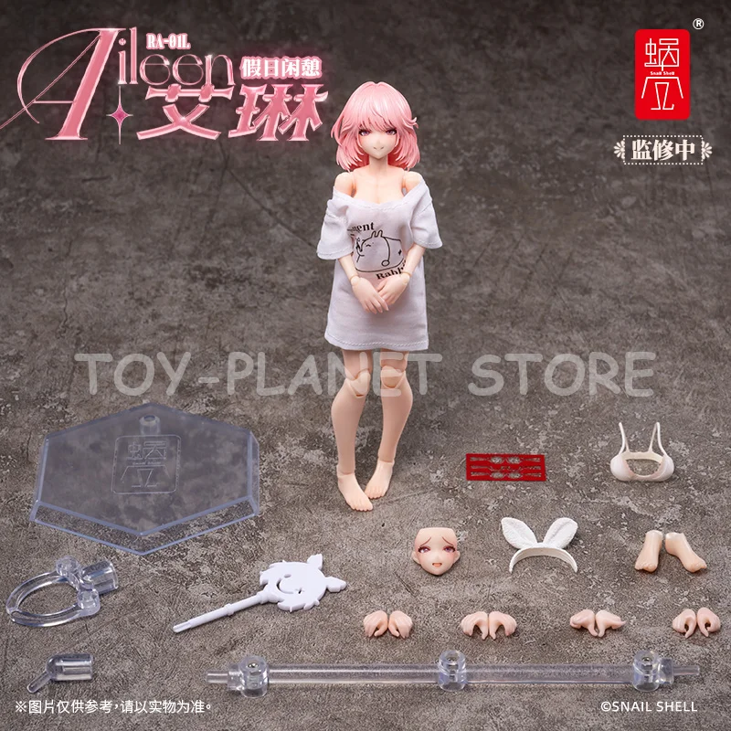 Em estoque caracol concha aileen loungewear RA-01L figura de ação anime original conjunto móvel terno modelo boneca personalizado coletar brinquedos
