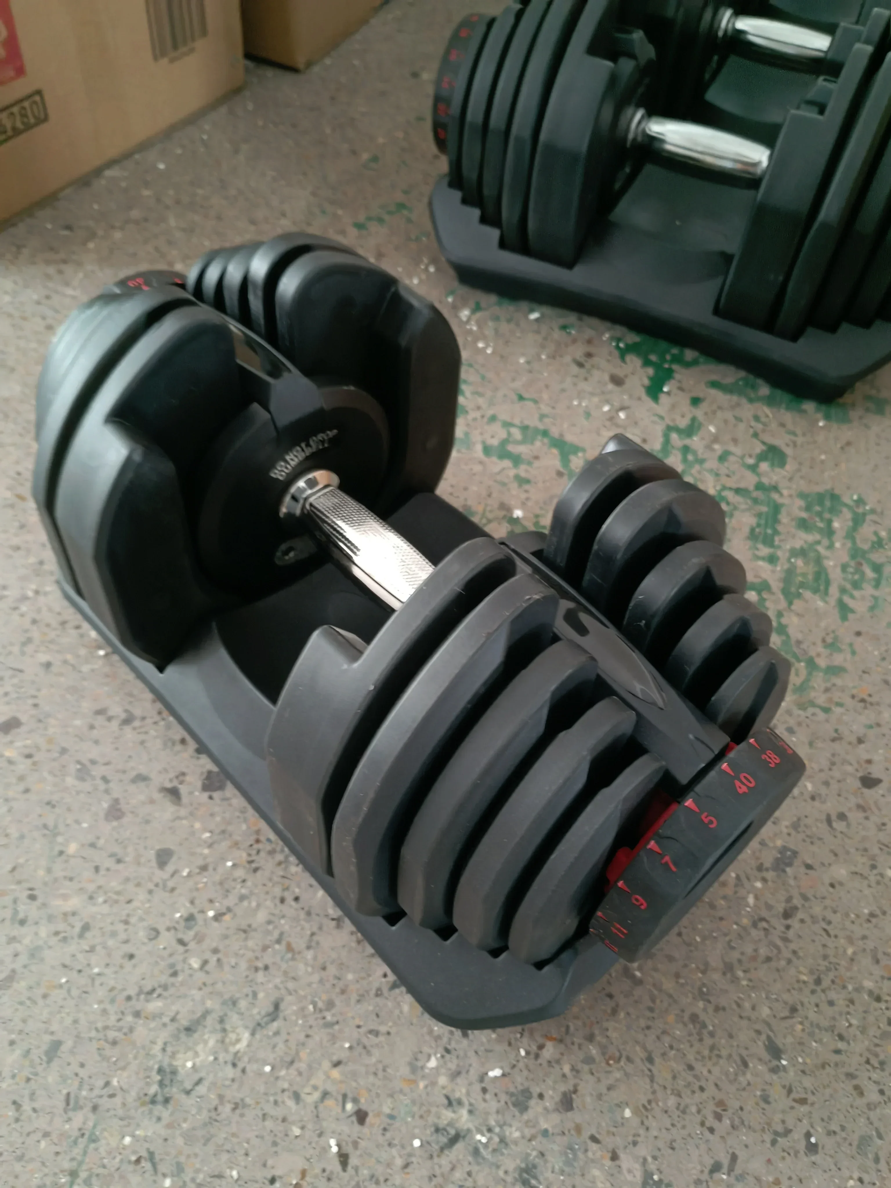 Adjustable Dumbbells Set for Home Use, Gym Stand Rack, Brand Quality, 24kg, 40kg