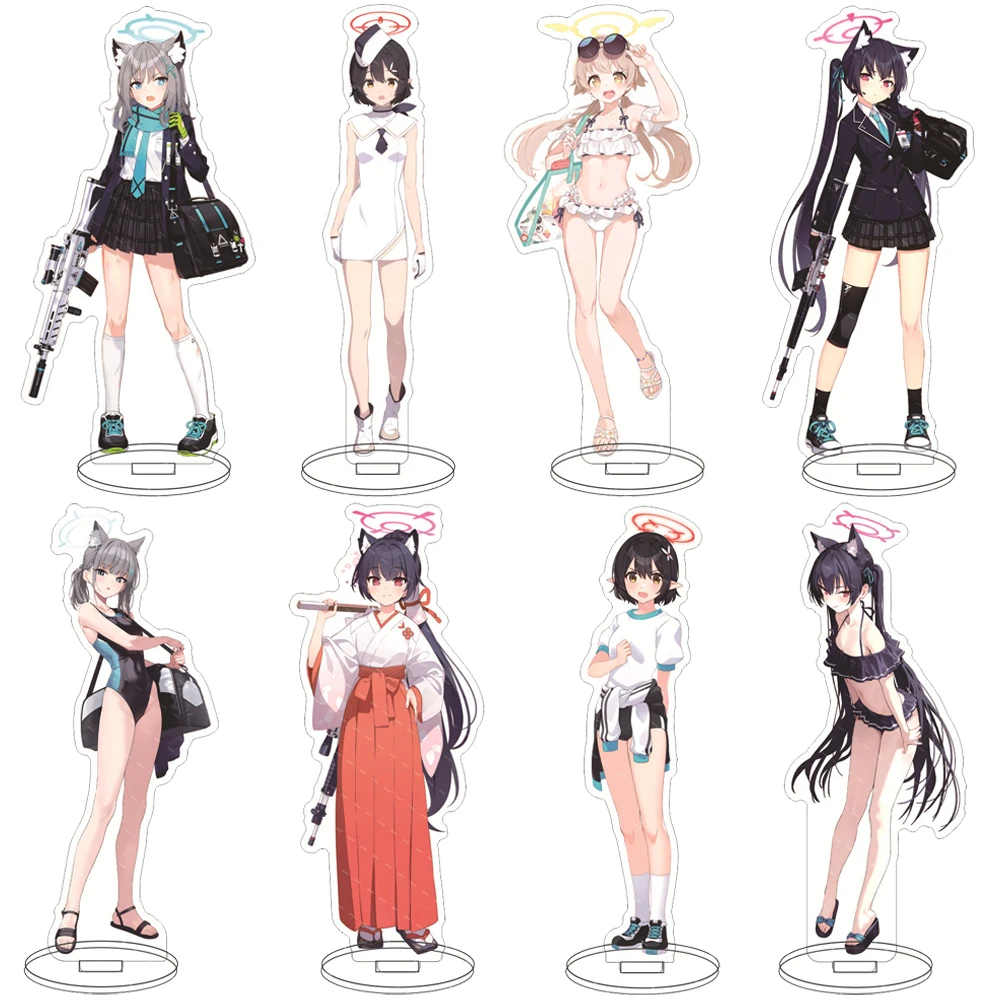 

Game Blue Archive Acrylic Stand Model Figure Misono Mika Shirasu Azusa Yutori Natsu Cosplay Model Plate Keyring Desk Decor Gifts