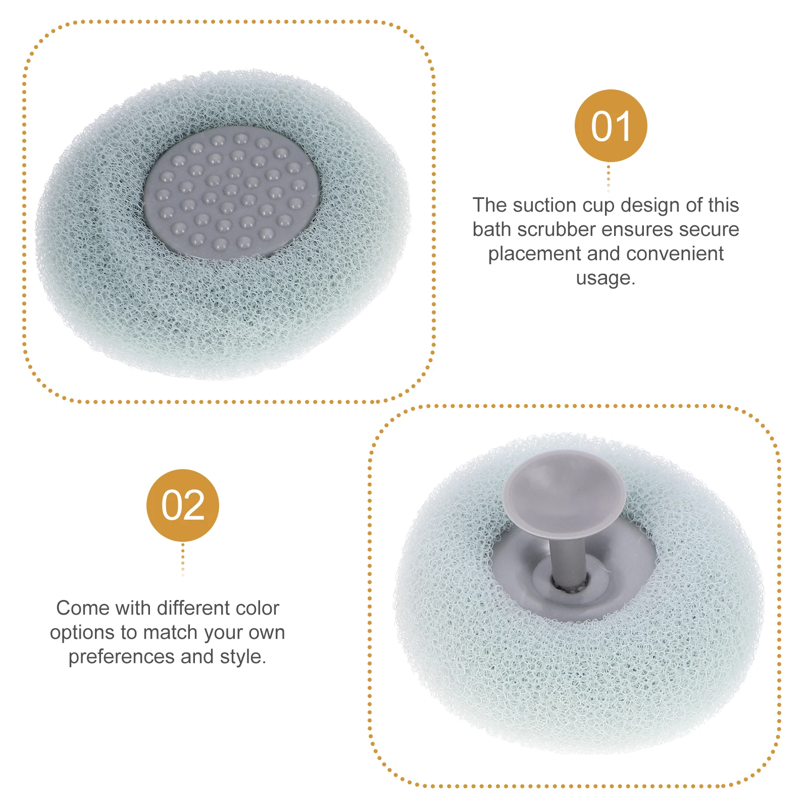 

4 Pcs Bath Ball Scrubber Back for Shower Body Brushes Cleaning Bathroom Scrubbing Women Ball/Bath Wipe/Bath Flower