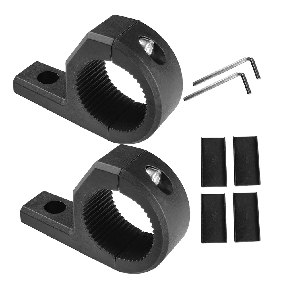 

2Pcs Headlight Spotlight Clamp Bracket Handlebar Motorcycle Mounting Holder Pipe Durable ABS Material Suitable Motorcycles