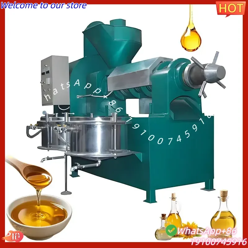 2026Hot Industrial Screw Oil Press, High Oil Yield Continuous Oil Extraction Machine for Peanut Soybean Seeds, 1-10TPD