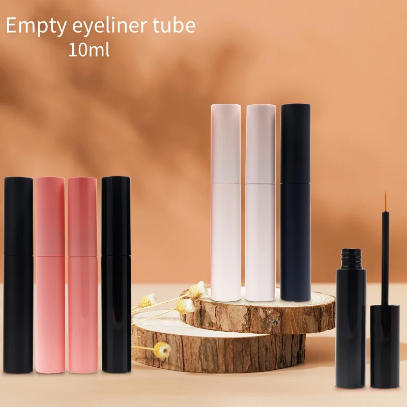 

50pcs Empty 10ml Eyeliner Tube Eyelash Growth Liquid Tube Cosmetic Package DIY Eyelash Glue Bottle Makeup Tool