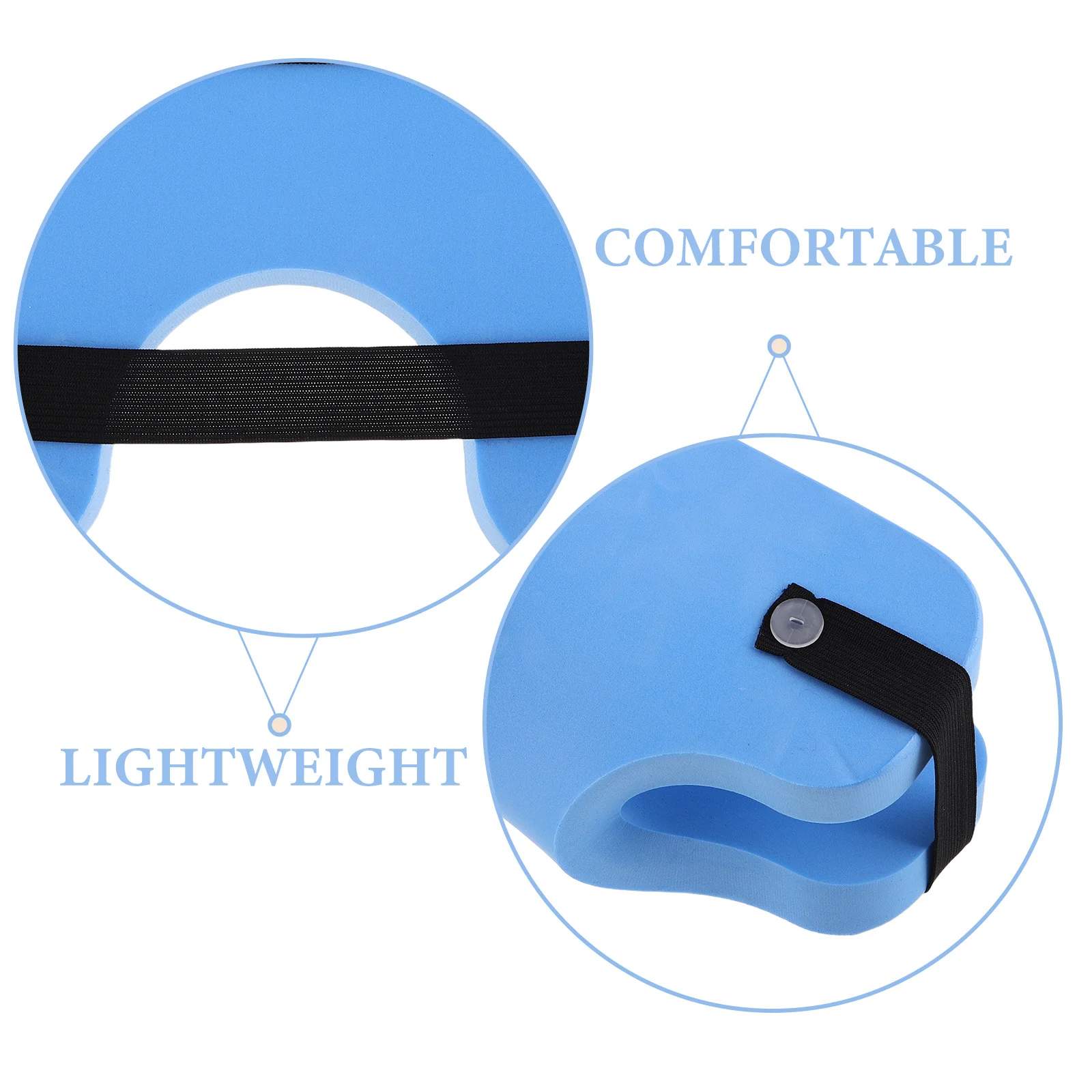 زوج واحد من حزام إيفا العائم لإعادة تأهيل كبار السن والكبار خفيف الوزن ومريح لتمارين حمام السباحة ومقاومة التمارين الرياضية المائية #3