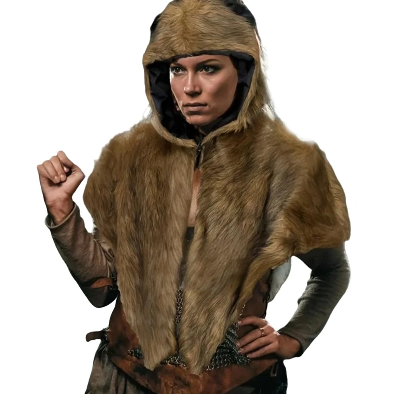 

DXAE Premium Polyester Hooded Capes Scarf Cosplay Unisex Design For Outdoor Adventures And Home Comfort