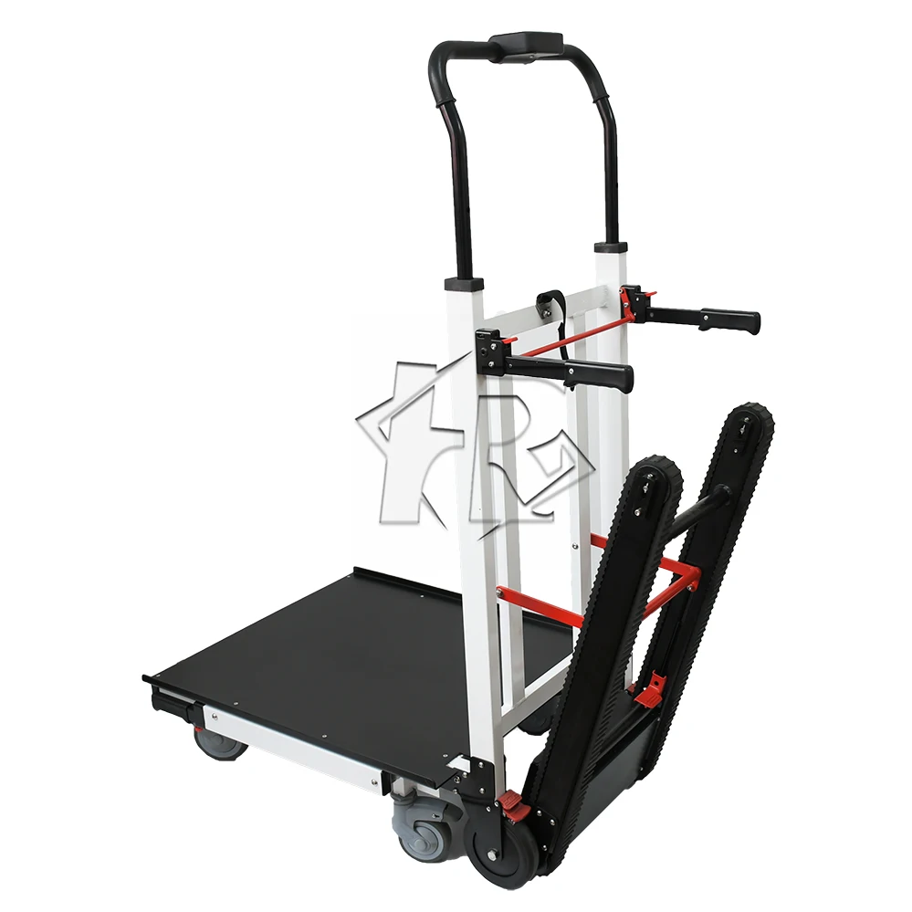 Power Motorized Tracked Type Foldable Stair Climbing Trolley Portable Stair Climbing Hand Truck