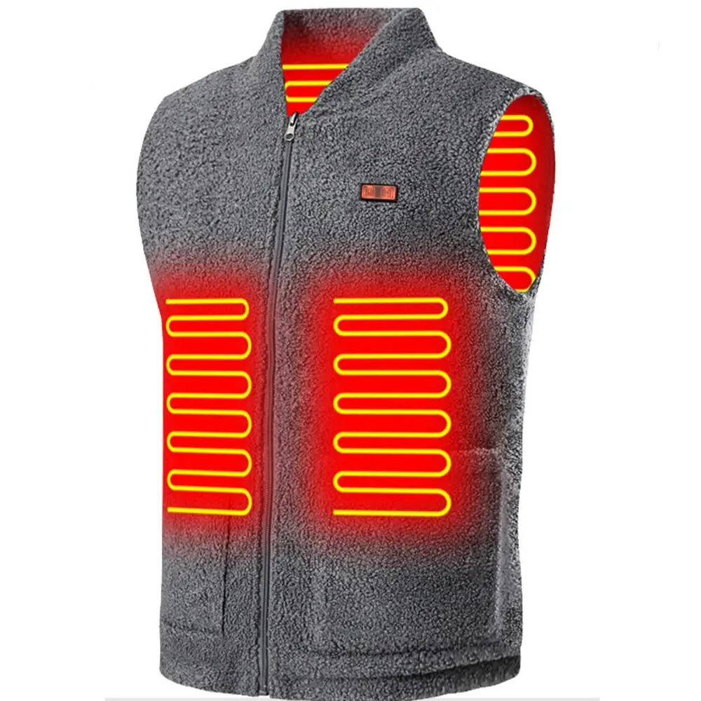 

Thermal USB Smart Heated Vest Washable 3-Speed Adjustable Temperature Warm Vest Cold Proof Windproof Heated Jackets Outdoor