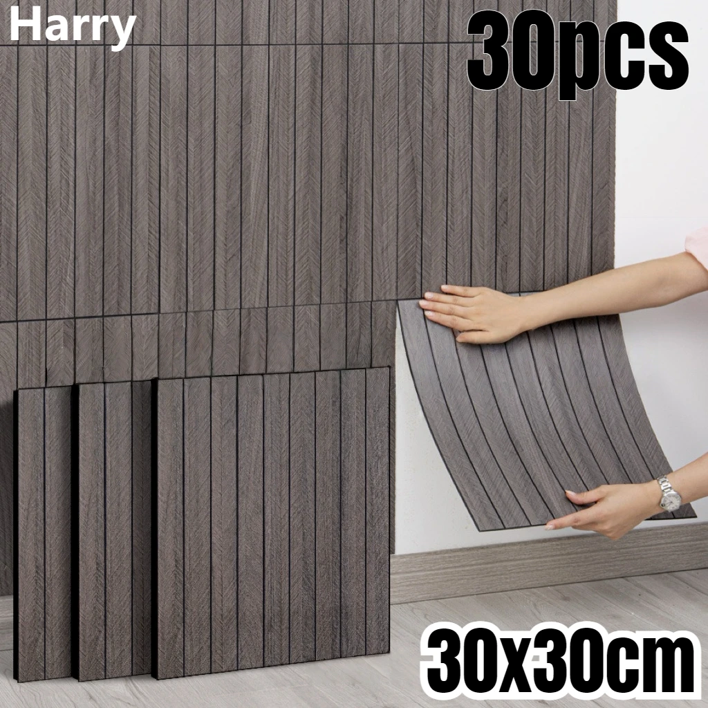 30x30cm Self Adhesive Wallboard Foam Sticker Peeling and Pasting Wall Sticker Easy DIY for Ceiling and Living Room