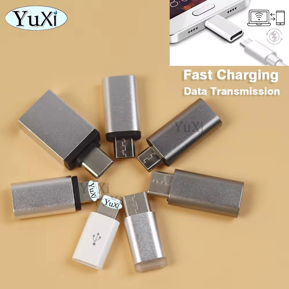 1 Piece USB Adapter Converter Type-C Micro IPHONE USB3.0 Phone Charging Data Transfer Adaptor For Xiaomi Huawei Samsung